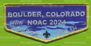 Patch Scan of Kidi Kidish NOAC 2024 flap gold met border