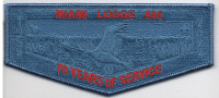 MIAMI LODGE 70 YEARS BLUE GHOSTED Miami Valley Council #444