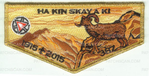 Patch Scan of HA KIN SKAY A KI Flap (Pike's Peak)