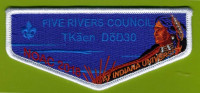 TKaen DoD30 - NOAC 2018 Flap  - White Border Five Rivers Council #375