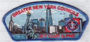 Patch Scan of Greater New Councils- Freedom Tower CSP- NYLT 2017 Camp Alpine