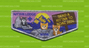 Patch Scan of Kittan Lodge Send a Kittan to NOAC flap silver met border