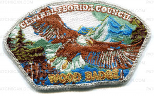 Patch Scan of CENTRAL FLORIDA WOOD BADGE EAGLE SMY