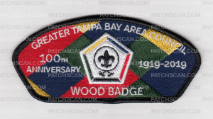 Patch Scan of Greater Tampa Bay Wood Badge 100th Anniv