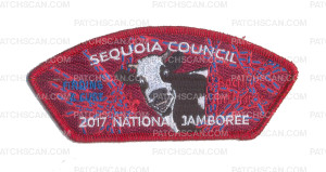 Patch Scan of Sequoia Council 2017 Jamboree Bacillus Anthracis Red Metallic JSP