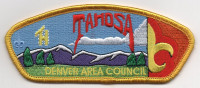 TAHOSA CSP GOLD BORDER Greater Colorado Council #61 formerly Denver Area Council