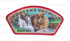 Patch Scan of Montana Council 2017 ICL CSP Red Border