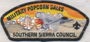 Patch Scan of Southern Sierra Council - Military Popcorn 