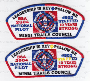 Patch Scan of Leadership is Key Minsi Trails CSP