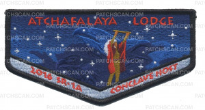 Patch Scan of Atchafalaya Lodge Conclave Host Flap 