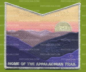 Patch Scan of Home of the Appalachian Trail (peach/purple bottom piece) 