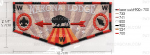 Patch Scan of NAKONA LODGE CONCLAVE 2023 FLAPS BLACK
