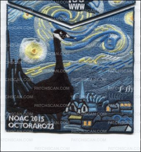 Patch Scan of Octoraro Lodge 22 Starry Night Pocket 