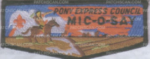 Patch Scan of MIC-O-SAY PONY EXPRESS FLAP