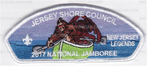 Patch Scan of JSC 2017 National Jamboree 6 Piece Set New Jersey Legends