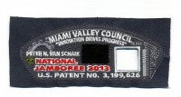 TB  213112 MVC Jambo CSP Velcro Silver Miami Valley Council #444