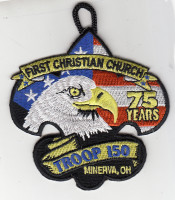 X164554A First Christian Church 75 Years ClassB