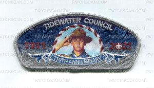 Patch Scan of Tidewater Council (100th Annivesary CSP) FOS 2021