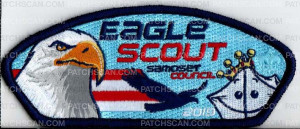 Patch Scan of Samoset Council Eagle Scout Camp Smiley