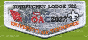 Patch Scan of Tindeuchen Lodge 522 NOAC 2022 Flap