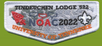 Tindeuchen Lodge 522 NOAC 2022 Flap Erie Shores Council #460
