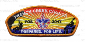 Patch Scan of French Creek Council Prepared for Life FOS CSP Orange Border