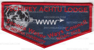Patch Scan of Tschipey Achtu Lodge NOAC 2018 Flap red