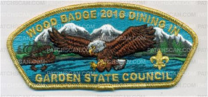 Patch Scan of Wood Badge Dining in 2016 with Puffed Eagle CSP
