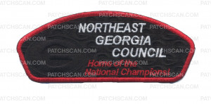 Patch Scan of NEGA- Home of the National Champions! (Black Background) 