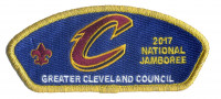 Greater Cleveland Council 2017 National Jamboree Dark Blue Bkg Gold Metallic Border Greater Cleveland Council #440