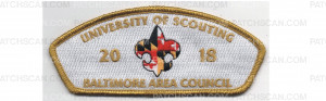 Patch Scan of University of Scouting Gold (PO 87593)
