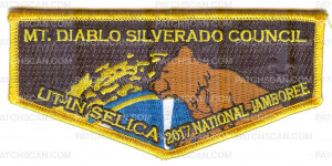 Patch Scan of Mt. Diablo Silverado Council UT-IN Selica 2017 National Jamboree Flap