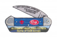 Home of the Case Knifes - csp - Blue Metallic  Allegheny Highlands Council #382