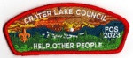 Crater Lake Council FOS 2023 CSP Crater Lake Council #491