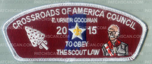 Patch Scan of FOS TO OBEY SCOUT LAW E. URNER GOODMAN CSP