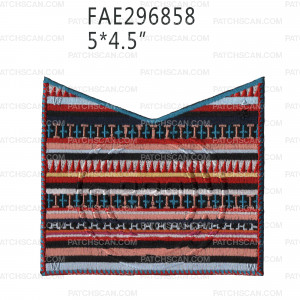 Patch Scan of Native American Design Pocket Piece