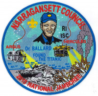 X166380A Dr. BALLARD (jacket patch) Narragansett Council #546