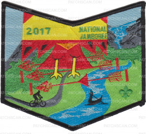 Patch Scan of 2017 National Jamboree - Jayhawk Area Council -  Pocket Piece