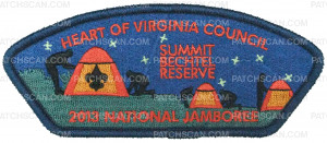 Patch Scan of 2013 National Jamboree Jsp #6- Heart of Virginia Council- 209689
