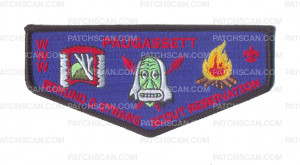 Patch Scan of 	 Edmund D Strang Scout Reservation Flap (Black)