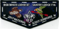 Bob White Lodge 87 Santee Lodge 116 2017 National Jamboree Flap Pee Dee Area Council #552 - merged with Indian Waters Council #553