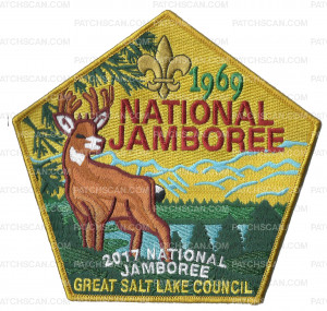 Patch Scan of GSLC 2017 National Jamboree 1969 Center Patch