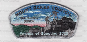 Patch Scan of Mount Baker Council - Sustaining Donor FOS 2020 - Gray Border