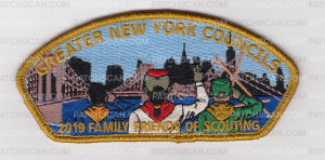 Patch Scan of GNYC 2019 Family Friends of Scouting CSP