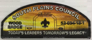 Patch Scan of 2018 WOOD BADGE SOUTH PLAINS