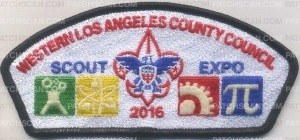 Patch Scan of Western Los Angeles County Council Scout Expo 2016