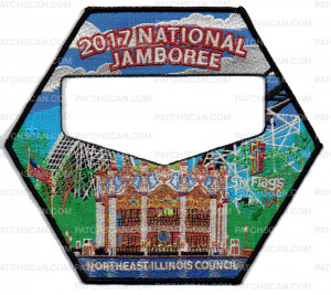 Patch Scan of Center Mylar NEIC Six Flags 2017 National Jamboree