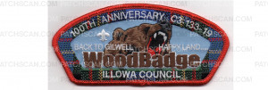 Patch Scan of Wood Badge 100th Anniversary CSP (PO 88501)