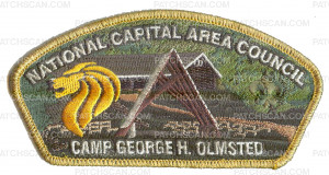 Patch Scan of NCAC Camp George H. Olmsted CSP Gold Metallic Border