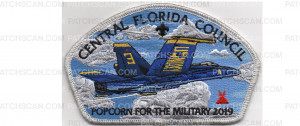 Patch Scan of Popcorn for the Military CSP 2019 Navy Silver (PO 88844)